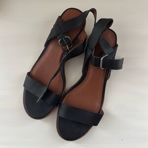 Lucky Brand Black Heeled Sandal, Size 9.5